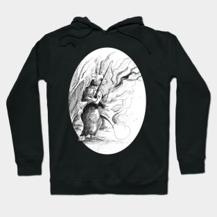 Warrior mouse illustration 27/12/23 - vintage medieval fantasy inspired art and designs Hoodie